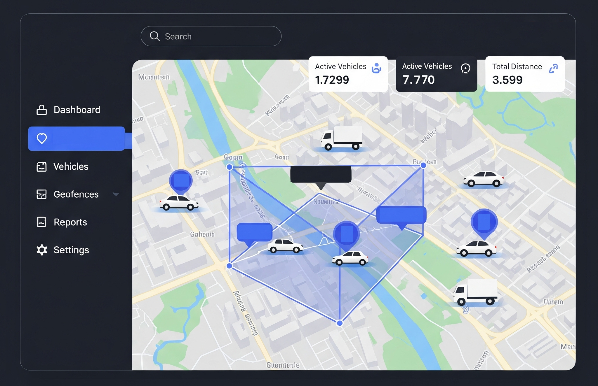 Mapa en vivo con geo-cercas